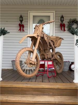 Fire hazard #honda #cardboard #christmas #cardboarddirtbike @Honda Powersports 