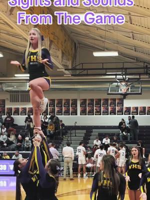 It was a battle of the unbeaten and the #Bullets came out victorious! 💜💛🏀 Hey, Turks…you have got to go!! #bulletnation #fypage #basketballseason #cheerleader #cheerleadersoftiktok #floorcheer #cheerstunts #pyramid #compcheer #gameday 