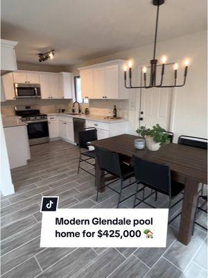 Beautifully updated modern home in Glendale 😍 Freshly painted inside & out ✨ POOL, RV gate & no HOA 🙌🏼 3 bed | 1 bath | 1,589 sqft 💰$425,000 📍Near 51st Ave & Olive  Looking to buy or sell? I’m always happy to help! Schedule a free consultation using the link in my bio 👩🏻‍💻 HABLO ESPAÑOL  Joanna Delgado REALTOR® 📱6028316728 Soldbyjoannaa@gmail.com Realty ONE Group Listed by Keller Williams Realty East Valley #azrealtor #phoenixrealtor #phoenixhomes #buyahome #hometour #homeshopping #movingtoarizona #homeownership #glendaleaz #poolhome #rvgate #nohoa 