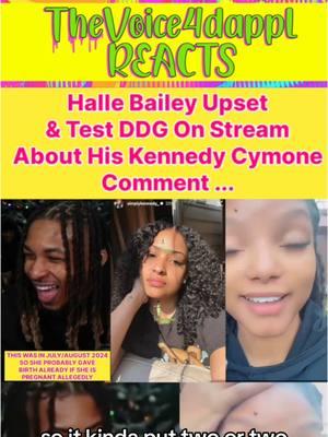 Halle Bailey Upset & Test DDG On Stream About His Kennedy Cymone Comment ... 😳😳 #ddg #kennedy #halle #hallebailey #ddgpontiacmade #couple #plaqueboymax 