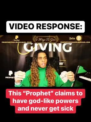 Video Response: “Prophet” claims to have god-like powers and never gets sick #cwac #church #christianity #churchcomedy #superiortheology #christian 