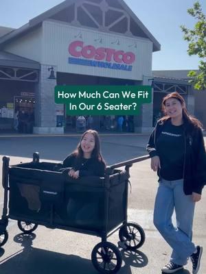 How many items do you think we can fit in our 6 seater? 👀 #fyp #fypviral#viral#WonderFold#wonderfoldwagon #strollerwagon #6seater#6seaterstroller#6seaterstrollerwagon#costco#costcofinds#costcotiktok#costcohaul