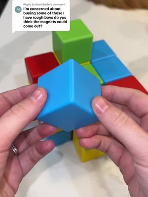 Replying to @itsmichelle this was my main concern! But they are so safe! #magneticcubes #magneticblocks #toddler #toddlertoys #tiktokshopholidayhaul #toddlermom #TikTokShop 