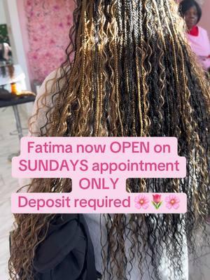 Now we open on Sundays appointment only  #explore #fypシ #fypシ゚viral #knotlessbraidstutorial #bohobraids #bohostyle #bohoknotlessbraids #neatbraids #viralvideo #braidstyles #knotlessbraidstutorials #birthdaygirl #birthdaygirl #ncbraiders #knotlessbraidstutorial #bohostyle #viraltiktok #neatbraids #bohobraids 