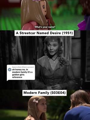 Replying to @Mark OHara a lot of debate happening over whether it’s referencing Golden Girls or Streetcar. Thought this might help ❤️ #modernfamily #lego #animation #blender #streetcarnameddesire #comparison #sidebyside @Modern Family 