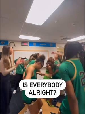 Notre Dame pranked their head coach Niele Ivy after beating UConn 😂 #ndwbb #ncaawbb 