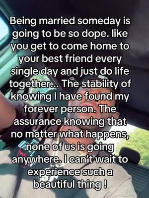 I cant wait !! In due time ⏰ 🙏🏽 #marriagegoals #reallove #experiencematters #makingsureitsneverending #viral #fyp #capcut 