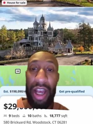 #greenscreen #ZillowTours #zillowfinds #zillow #realtor #redfin #woodstock #ct #castle #castleforsale #moat #hometour 