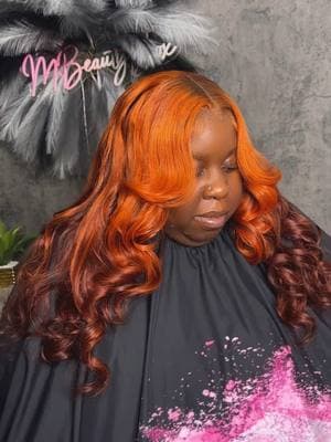 This color was everything 🔥😍 #ombrewig #fallhairstyles #queenshairstylist #nychairstylist #fypシ 