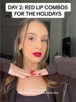 Day 2 of finding red lip combos for the holidays. This one might be my fav💋🎁 #redlipstick #redlips #redlipstickgirl #redlipcombo #redlip #maclipcombo #mac #holidaylook 