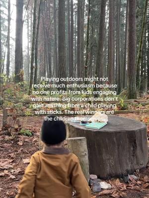 The value of nature play is so underrated in today’s society. Let’s normalize allowing our children to interact with nature and spending less time buying new toys 🌱✨ #natureplay #kidsoutdoors #childled #mindfulmama #mindfulparenting #motherhood #naturebasedlearning #parenting #mindfulparenting #mothering #naturebasededucation 