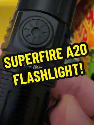 We used our Superfire A20 flashlight during a 7 day power outage this year. We didnt have to charge it again until the power returned. Very convenience for #Texas with its fragile energy grid. #ledflashlight #led #superfire #a20 #1700lumens #emergencylight #waterresistant 