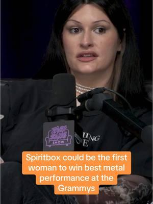 @Spiritbox on potentially being the first woman to win best metal performance at the Grammys  #spiritbox #courtneylaplante #mikestringer #metal #metalhead #metalmusic #grammys #zachsangshow #zachsang #danzolot #fyp #foryou @Amazon Music 