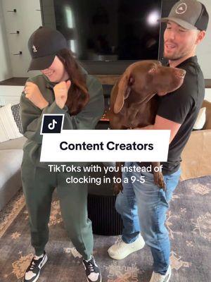 Career as a content creator > clocking in to a 9-5 #contentcreator #contentcoaching #contentcoach #tiktokcoach #tiktokcoach