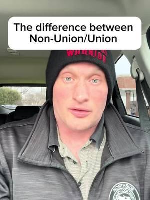 The difference between Union and Nonunion! Listen up!#union #nonunion #chicago #america #construction #bluecollar #fyp #creatorsearchinsights #fy #join #brotherhood #labor #worker #power #solidarity 