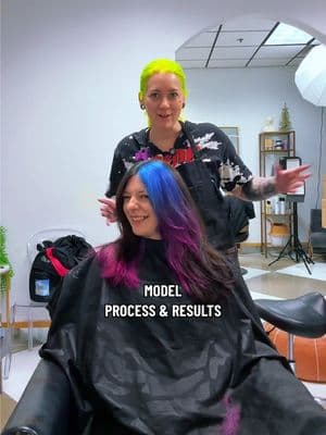 I need all my clients to be as fun as @Acidwashed!  Fashion Color Formulas: Blue: @Arctic Fox periwinkle & @Matrix Retro blue  Purple: @chromadaddy Nebula & Pravana Violet  Pink: @pravana Neon Pink & Magenta  @Olaplex in every step 🩷 #indyhair #indyhairstylist #hairtoks #indianapolishairstylist #hairstylistsoftiktok #olaplex 