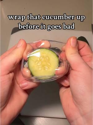 No one likes a bad cucumber #reusablelids #siliconelids #reusablesilicone 