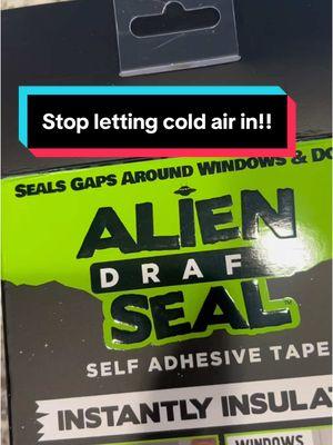 Not any more! #notanymore #aliendraftsealtape #coldweather #brrr #doorseal #doorsealingstrip #tiktokshopholidayhaul #ad #newyearnewaura #fyp #staywarm 