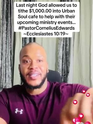 Every seed has an assignment!!!🙌🏽🙌🏽🙌🏽 #Uscafe  #UrbanSoulcafe #moneyanswersallthings #tithe #tithesandofferings #sowing #seedtimeandharvest #PastorCorneliusEdwards #CorneliusEdwards #PastorCE #Heavensimpact #Foryoupage #explorepage #reels #ChristianTikTok 