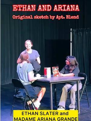 Ethan Slater and Ariana Grande go on a date! Original sketch written by our Advanced Comedy Troupe Apartment Blend. #comedy #skit #sketchcomedy #ethanslater #arianagrande #ethanslaterandarianagrande #wicked #theatrekids #improv