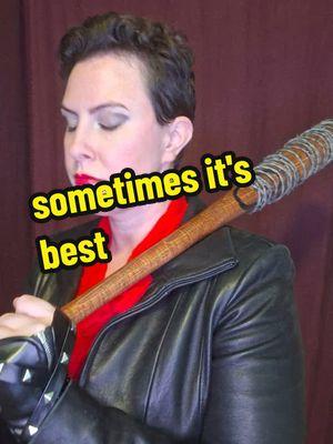 shhhhh #femnegan #femalenegan #negancosplay #twd #negan #thewalkingdead #lucille #twdnegan 