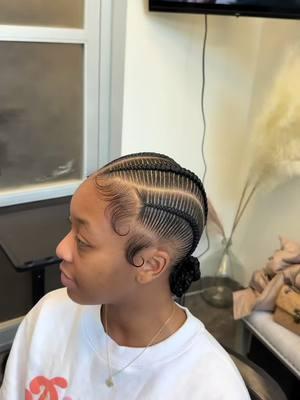 So neat 😍😍 4 classic stitch braids into a bun  Openings available this week 💜  Shop luxuriant by kia (link in bio)  #baltimorebraider #baltimorehairstylist #dmvbraider #dmvhairstylist #texasbraider #texashairstylist #houstonbraider #houstonhairstylist #atlbraider #atlantahairstylist #miamibraider #floridabraider #inspo #hairinspo #newyorkbraider #labraider #chicagobraider #stitchbraids #knotless #braids #braidstyles #babyhairs #edgetamer #menbraids #mensstitchbraids #4chair  #stitchbraids #stitchbraidstyles