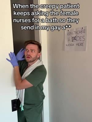 Don't worry, my hands are soft #gay #nurse #healthcare #hospital 