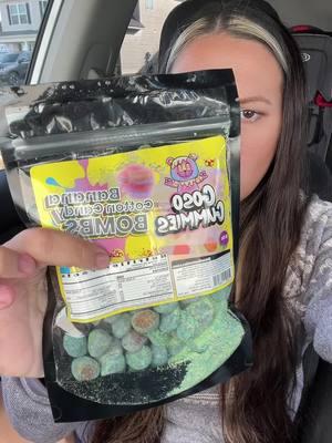 Banana cotton candy gushers??! #fyp #banana #cottoncandy #gushers #candyreview 