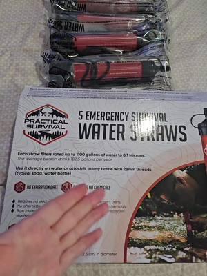 Oh hell no. I'm not gonna be unprepared!!! #doomsdaypreppers #prepper #preppertok #waterstraw #survival #emergencyfood  #preppersoftiktok #waterfilter #doomsdaypreppers  #emergencywaterstraw #newjerseydrones #spotlightfinds #tiktokshopholidayhaul 