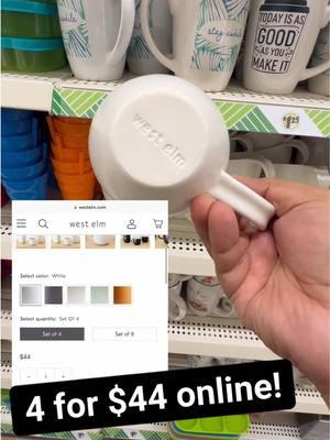 I found west elm mug at dollar tree! They retail 4 for $44 on the west elm website but found them at Dollar Tree!! #westelm #dollartree #dollartreefinds #dollartreehaul #dollartreejackpot #swaysdeals #swaytothe99 