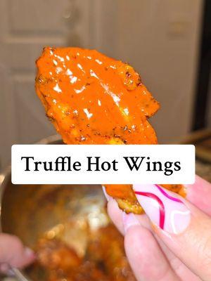 easy dinner idea hot wings  Buffalo wings using Truff hot sauce. Truff hot sauce is infused with black winter truffles. #truff #truffles #hotwings #buffalowings 