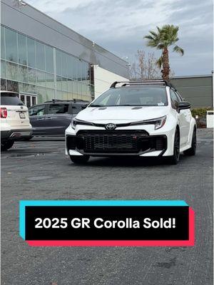 Just Sold! 🔥 #grcorolla #fremonttoyota #toyotausa 