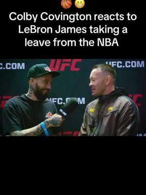 Colby Covington says it’s pretty convenient Lebron James takes a leave from the NBA a day after he called him out at the UFC Tampa media day #UFC #colbycovington #lebronjames 