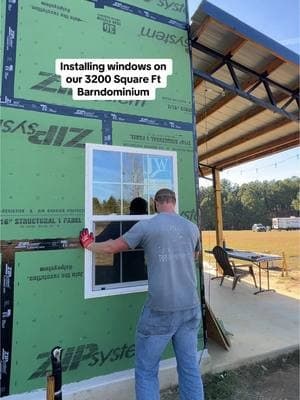 Im so excited🥹🫶🏼 its feeling like home! #barndominium #selfbuild #DIY #rurallife #newconstruction #barndo #window 