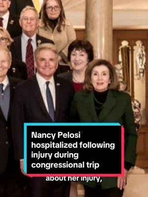 Former House Speaker Nancy Pelosi, 84, is recovering after falling and sustaining a leg injury during a trip to Luxembourg as part of a congressional delegation. #Pelosi #NancyPelosi #Congress #news 