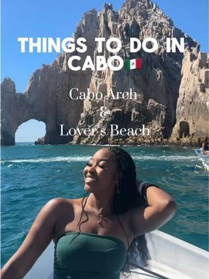 It’s so beautiful in person, but go during golden hour for the best pictures.  #cabo #cabosanlucas #thingstodoincabo #caboarch #loversbeach #travel #mexico 