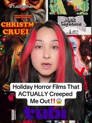 Holiday horror movies on @Tubi that ACTUALLY creeped me out😳 stream them all for FREE on Tubi.tv or on the Tubi app🎁 #tubipartner