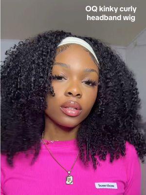 can’t gatekeep this one, a headband wig literally always save the day 💖 @OQHAIR #fyp #headbandwig #wiginstall #beginnerfriendlywig #lazyhairstyles #curlyhair #naturalhair #TikTokShop #wiginfluencers #blackgirltiktok #vira#CapCut 