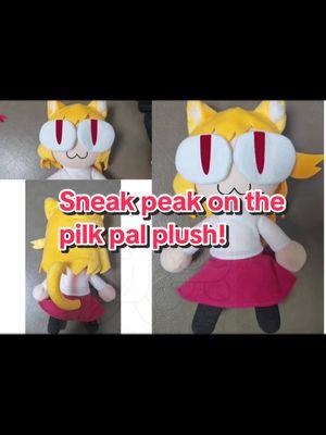 🥛Neco arc Pilk Pal sample is getting there🥛 ε=ε=ε=ε=ε=ε=(=^･ω･^)ゞ ☆ The ear fluff will be changed to pink on the final version!  And yes! She is wearing clothes! (You can lift them up🤫) ☆ She can sit too but not very stable with her big head:,3!(no beans in the butt)  ☆ The eyes and mouth in the picture are sewed in yet, those are my drawings! We will post more updated pic once they are done!  ʕ•̫͡• ʔ•̫͡•ཻʕ•̫͡•ʔ•͓͡•ʔʕ•̫͡• ʔ•̫͡•ཻʕ•̫͡•ʔ•͓͡•ʔʕ•̫͡• ʔ•̫͡•ཻʕ•̫͡•ʔ•͓͡•ʔʕ•̫͡• ʔ ☆ I hope everyone likes this silly little cat plush as much as I do! She brings me so much joy and happiness!🥹 🩷Bure-nyaaaa~ and wish everyone a happy Pilkmas! 🎁🎄 #necoarc #plush #pilkcat #pilkpal #cat #catplush #catgirl #meme #comingsoon #sample #sneakpeak