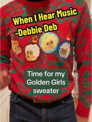 One of my prized possessions #masterroshidances #debbiedeb #goldengirls #uglysweaters 