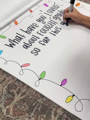 Saw this on pinterest and thought it was adorable 🎄🎅🏼🤍@MrsLongTeacherMama  #classroom #poster #elementaryteacher #fourthgrade #fourthgradeteacher #teacher #drawwithme #christmastime #christmasbreakcountdown #fyp 