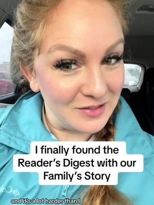 Finally got my little grubby hands on a copy of @Reader’s Digest! Loved B’s reaction of laughing when I told him. Made me miss my sweet Grandma who always had them piled on her coffee table 💚 #readersdigest #storytime #uniquefamily #familyyouchoose #tbi #tbisurvivor #lifeaftertbi 