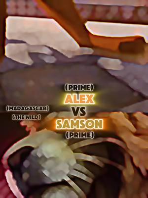 Alex vs Samson #madagascar #alexthelion #dreamworks #samson #thewildmovie #samsonthelion #capcut #views #tiktok #cuphead539 