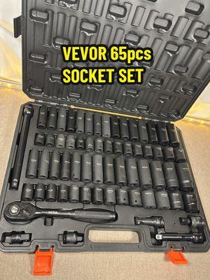 VEVOR 65pcs Impact rated socket set & other set options 👍 #vevor #vevorsocketset #socketset #impactsocket #impactsocketset #driveimpact #automotive #trucks #cars #tools #tractor #mademyyear #mechanic #worktools 