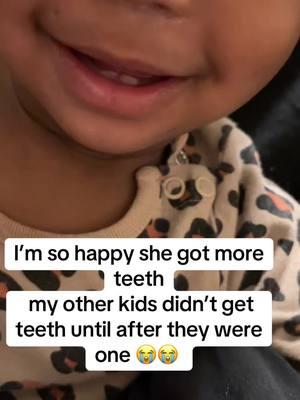 My baby will be one years old next month omg 🥺❤️❤️ so happy excuse the talk lol thsts the only way she would smile #fyp #amotherwhoneedshealing #babyteeth #babyteething #11months 