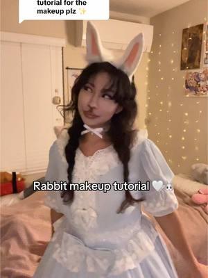 Replying to @Mochi🌺 | Streamer i hope this was easy to follow, let me know if you have any questions! You can also fix/add anything you would like🤍🤍 #rabbit #bunny #rabbitmakeup #bunnymakeup #lolita #lolitadress #lolitafashion #makeup #makeuptutorial #makeuptransformation #cosplay #cosplaymakeup #makeupcosplay #bunnycosplay #rabbitcosplay 