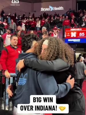 #Huskers take down Indiana 85-68. You know QB1 loves it. 🤝😤💪 #nebrasketball #gbr #huskers #huskerfootball #dylanraiola #nebraskabasketball 