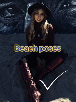 How to pose in beach #beachphoto #howtopose #posingidea #posing #poselikeamodel #beachposes 