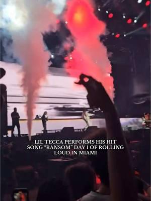 TECCA STILL DOES NOT REALIZE HOW MUCH OF A STAR HE IS THE CROWD CONTROL WAS TOP TIER #fyp #foryoupage #liltecca #tecca #weloveyoutecca #ransom #rollingloudmiami #rollingloudmiami10years #rollingloud #liveperfomance #liveconcert #miami 