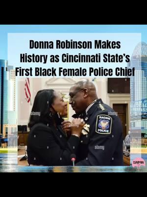 Donna Robinson makes history as Cincinnati State’s first Black female police chief, bringing over 30 years of dedicated service to enhance campus safety and community engagement. #DonnaRobinson #blackgirlmagic #PoliceChief #BlackExcellence #WomenInLeadership #fyp  #publicsafety 